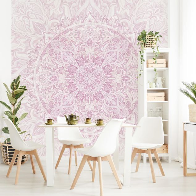 Wallpapers Mandala Watercolour Ornament Pink