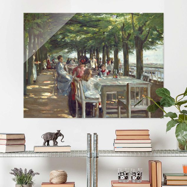 Glass print - Max Liebermann - The Restaurant Terrace Jacob