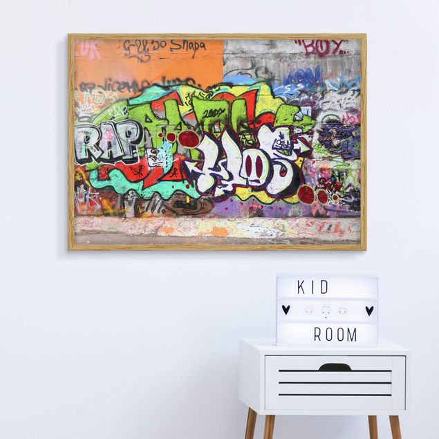 Framed poster - Graffiti Wall