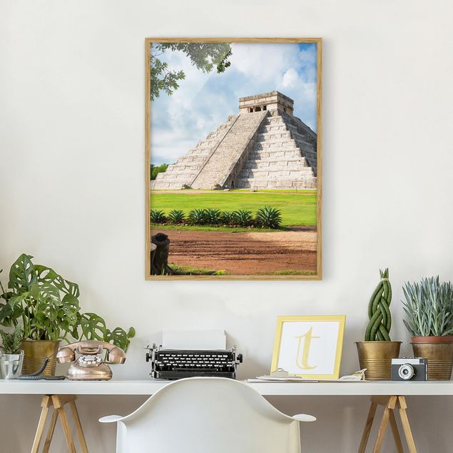 Framed poster - El Castillo Pyramid