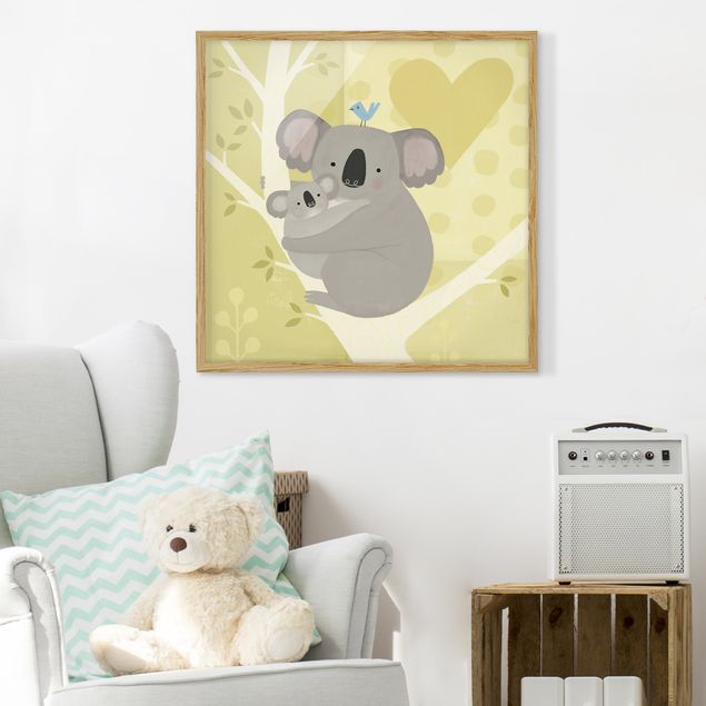 Framed poster - Mum And I - Koalas