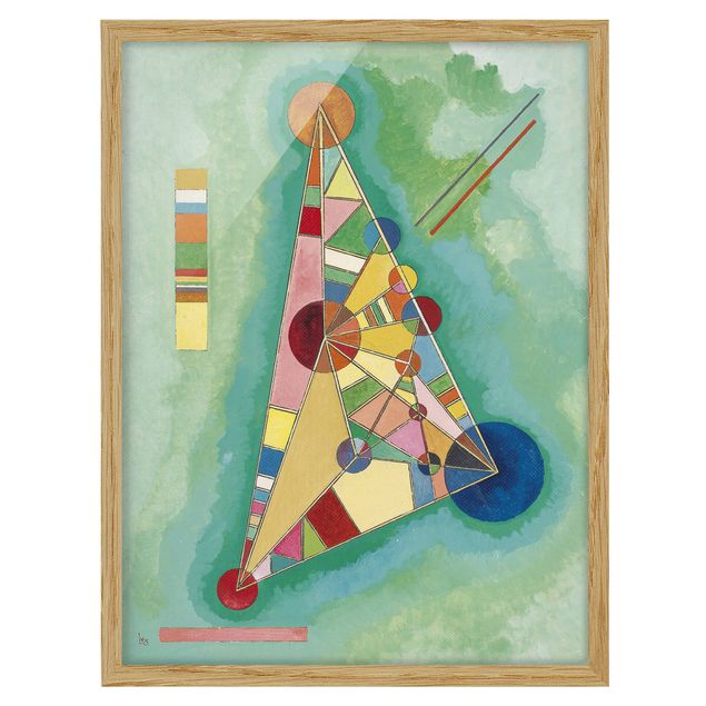 Framed poster - Wassily Kandinsky - Variegation in the Triangle