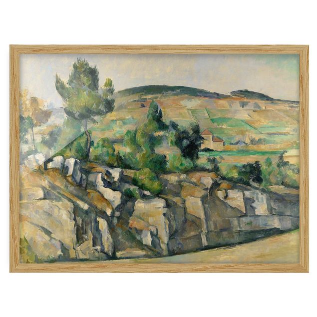 Framed poster - Paul Cézanne - Hillside In Provence