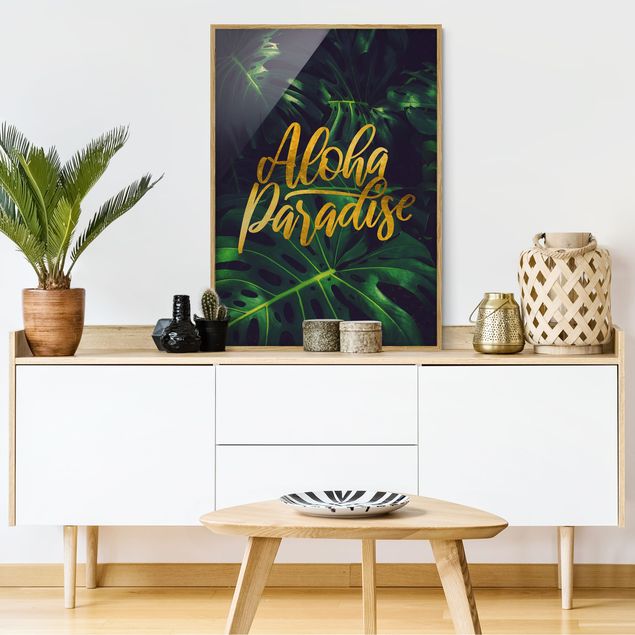 Framed poster - Jungle - Aloha Paradise