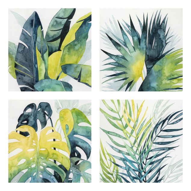 Print on canvas - Tropical Foliage Set I