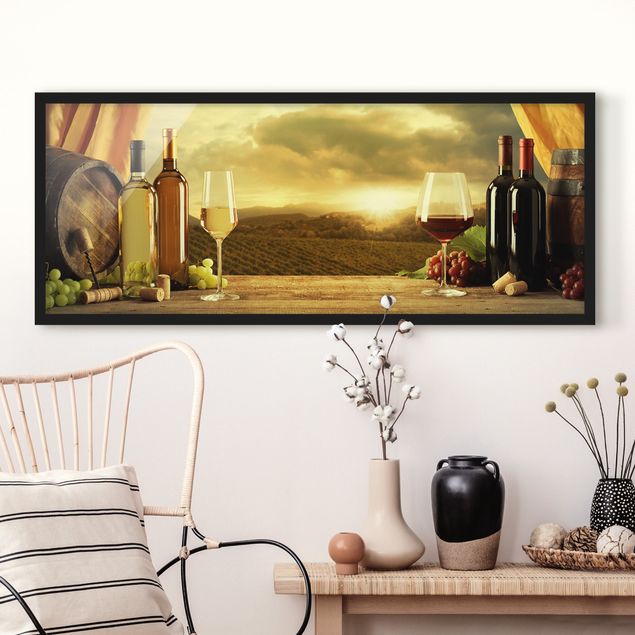 Framed poster - Wine With A View