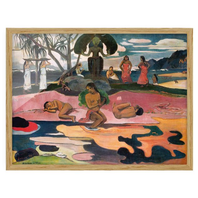 Framed poster - Paul Gauguin - Day Of The Gods (Mahana No Atua)