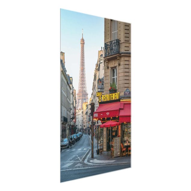 Glass print - Streets Of Paris
