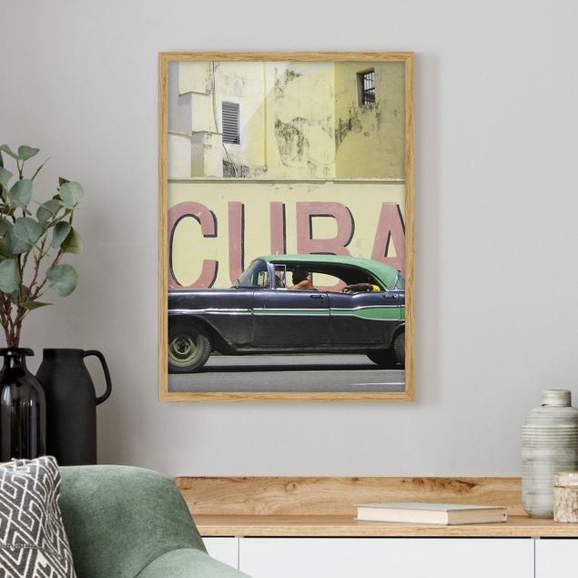 Framed poster - Show me Cuba