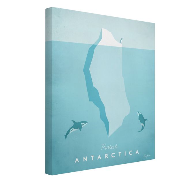 Print on canvas - Travel Poster - Antarctica