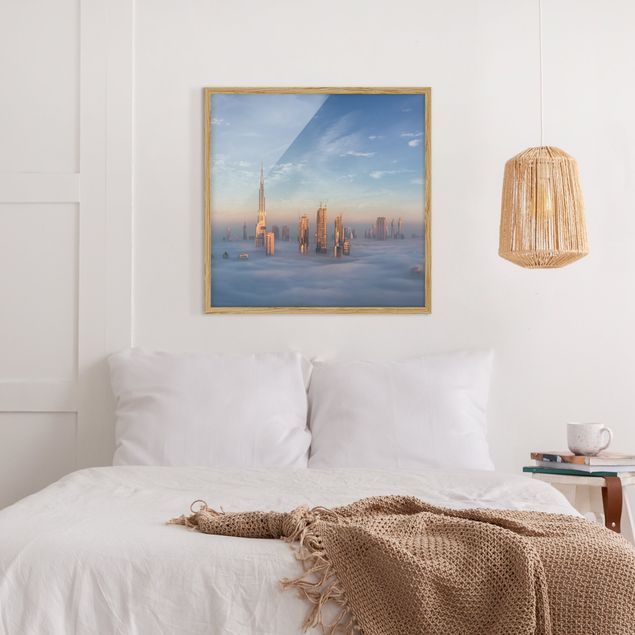Framed poster - Dubai Above The Clouds