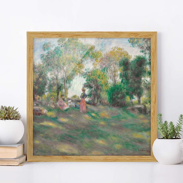 Framed poster - Auguste Renoir - Landscape With Figures