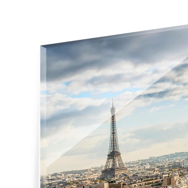 Glass print - Nice day in Paris