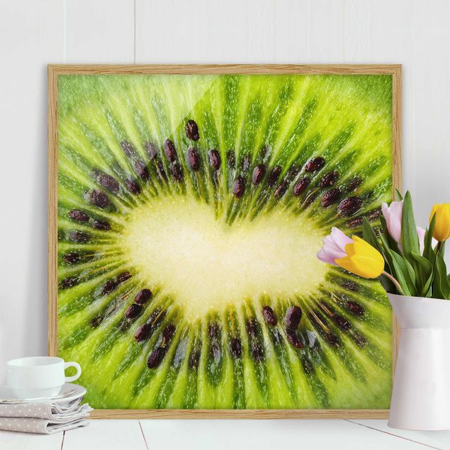 Framed poster - Kiwi Heart