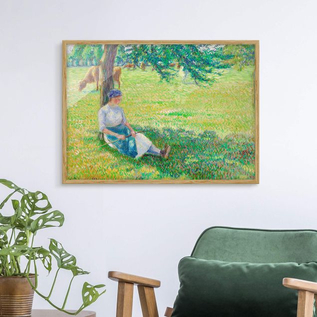 Framed poster - Camille Pissarro - Cowgirl, Eragny