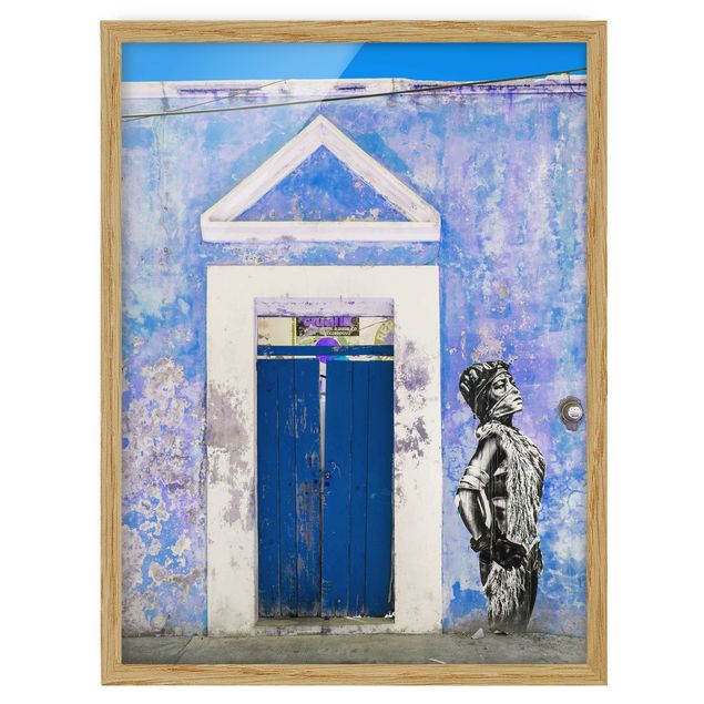 Framed poster - Blue Main Entrance