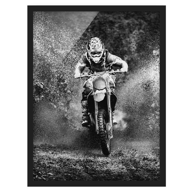 Framed poster - Motocross In The Mud