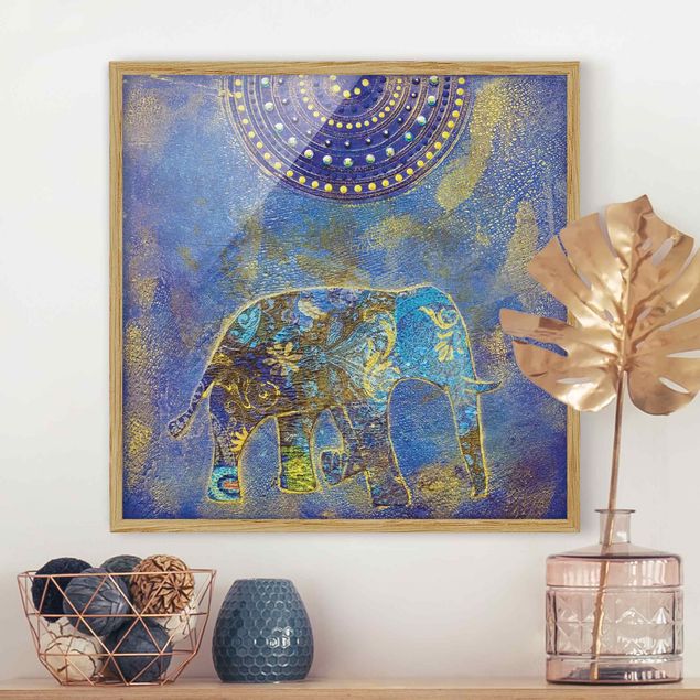 Framed poster - Elephant In Marrakech