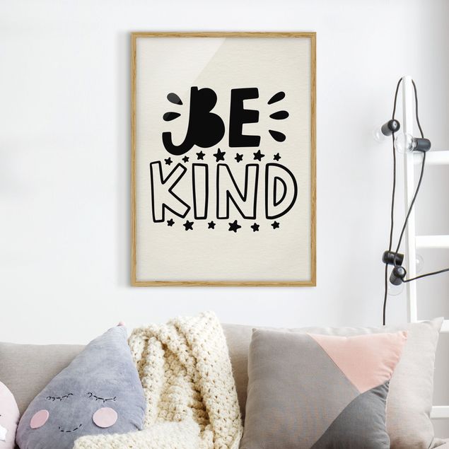 Framed poster - Be Kind