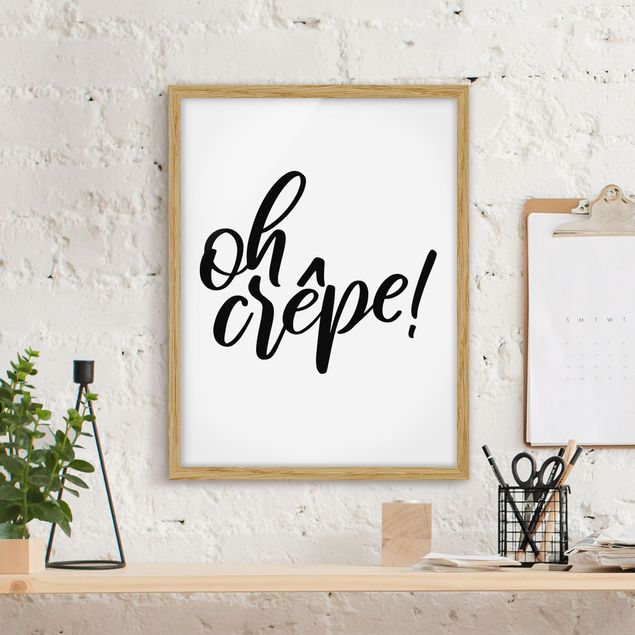 Framed poster - Oh Crêpe!