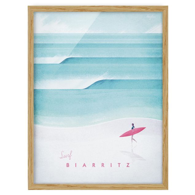 Framed poster - Travel Poster - Biarritz