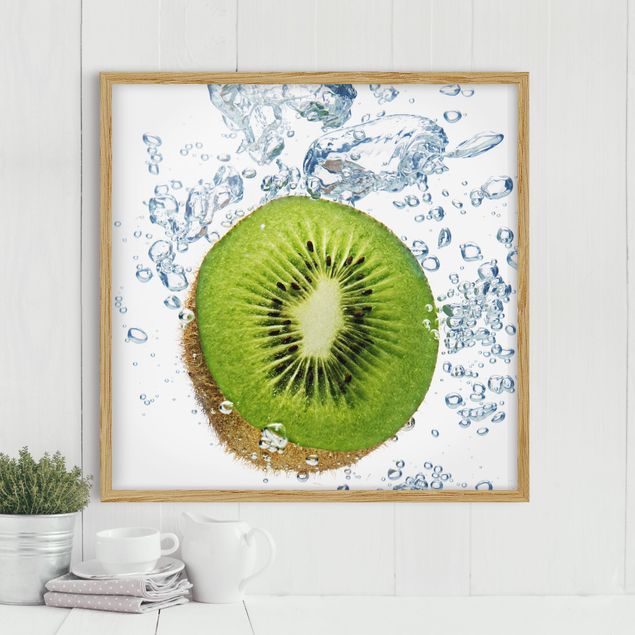 Framed poster - Kiwi Bubbles