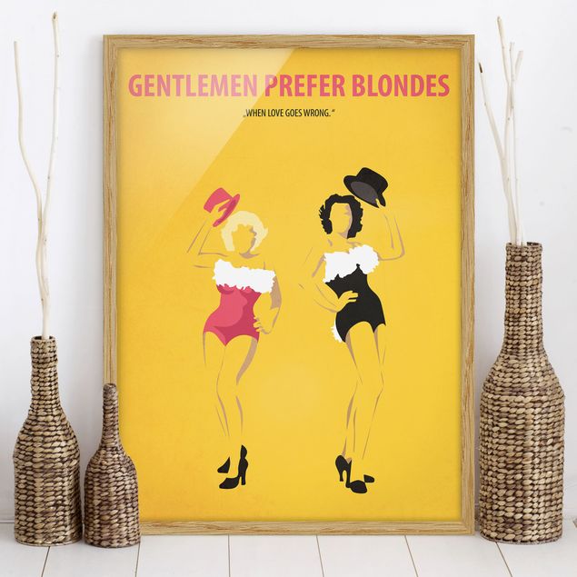 Framed poster - Film Poster Gentlemen Prefer Blondes