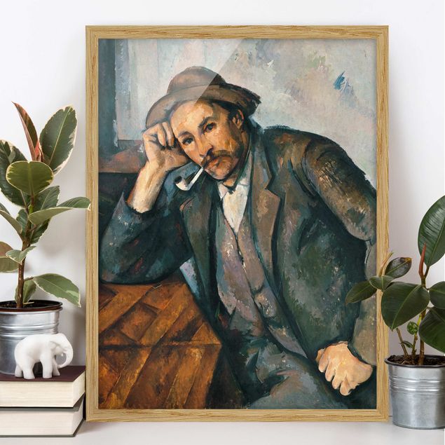 Framed poster - Paul Cézanne - The Pipe Smoker