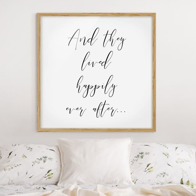 Framed poster - And They Lived Happily Ever After