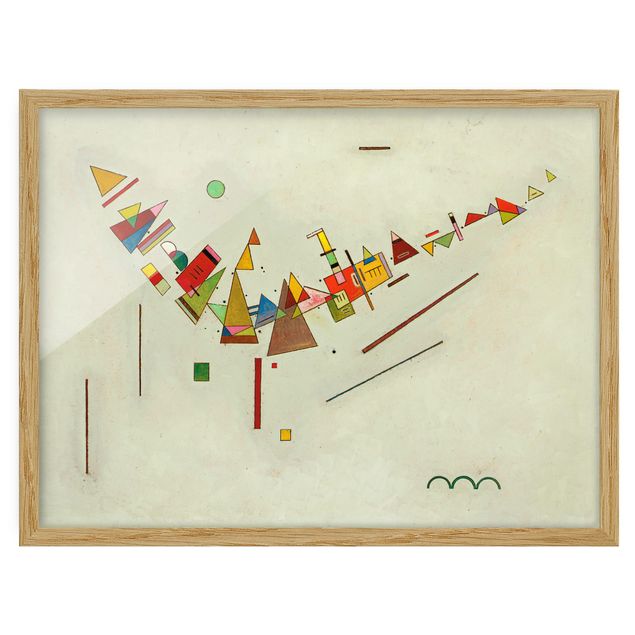 Framed poster - Wassily Kandinsky - Angular Swing