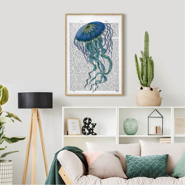 Framed poster - Animal Reading - Jellyfish