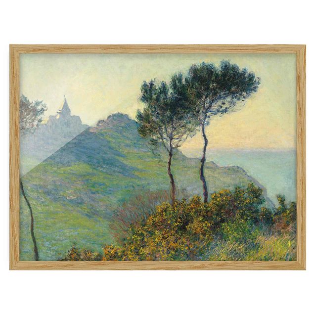 Framed poster - Claude Monet - The Church Of Varengeville At Evening Sun