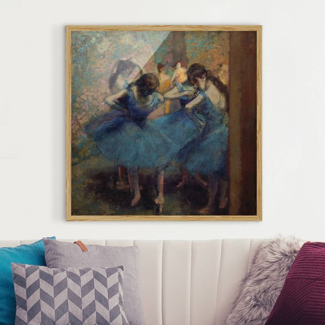 Framed poster - Edgar Degas - Blue Dancers