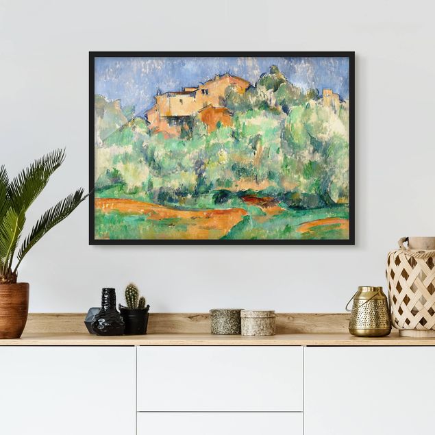 Framed poster - Paul Cézanne - House And Dovecote At Bellevue