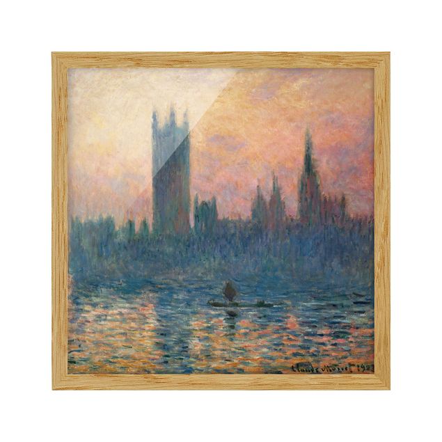 Framed poster - Claude Monet - London Sunset