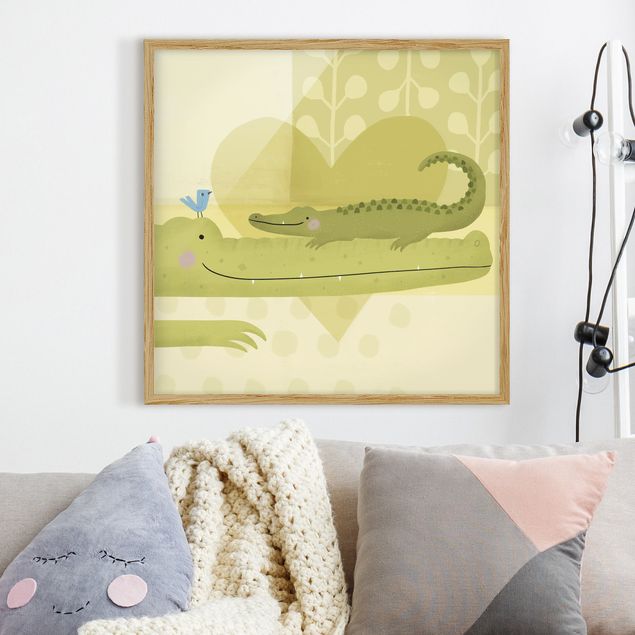 Framed poster - Mum And I - Crocodiles