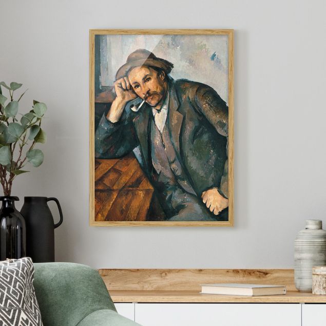 Framed poster - Paul Cézanne - The Pipe Smoker