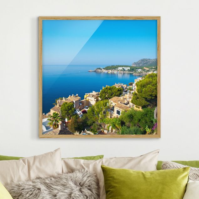 Framed poster - Cala Fornells In Mallorca