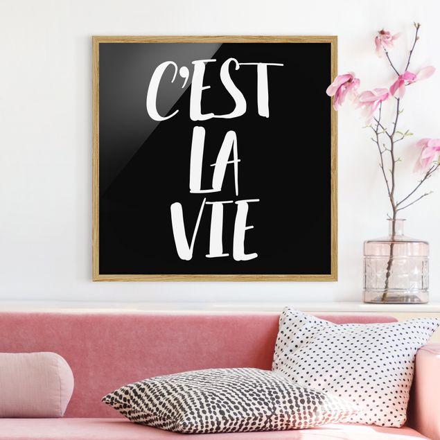 Framed poster - C'EST LA VIE