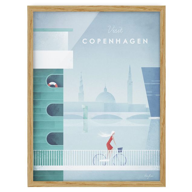 Framed poster - Travel Poster - Copenhagen
