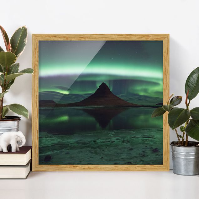 Framed poster - Northern Lights In Iceland