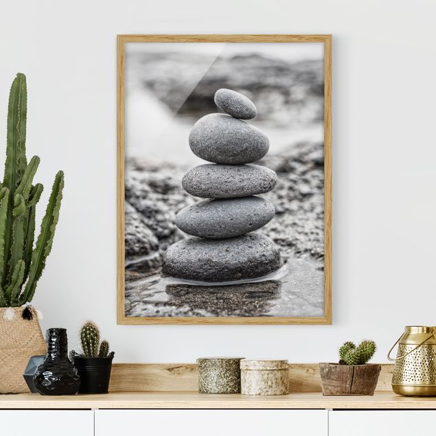 Framed poster - Stone Tower In Water