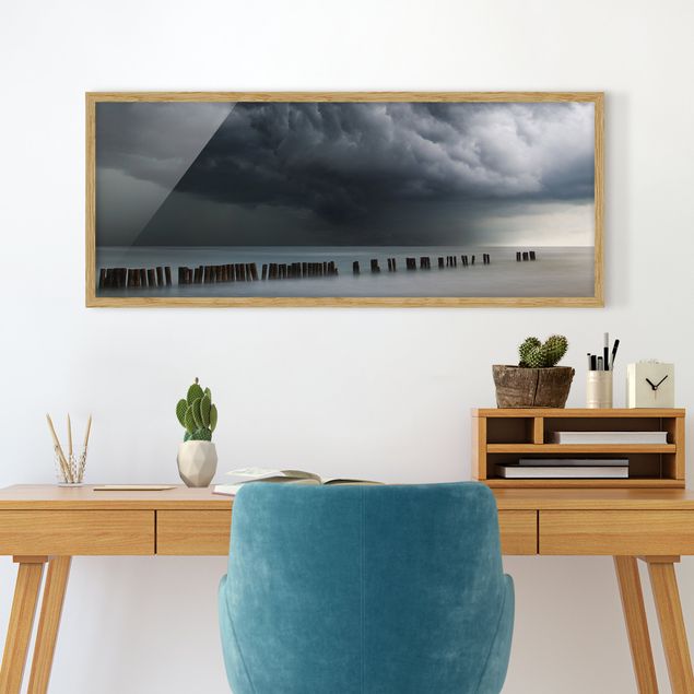 Framed poster - Storm Clouds Over The Baltic Sea