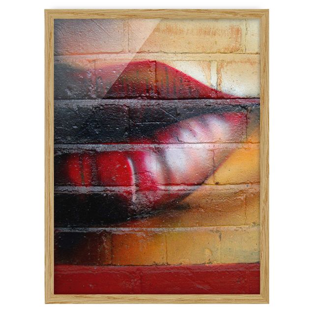 Framed poster - Show Me Lips
