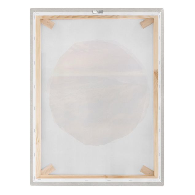 Canvas print - WaterColours - Sunrise On The Beach On Sylt