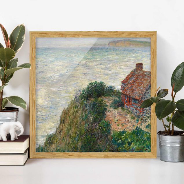 Framed poster - Claude Monet - Fisherman's house at Petit Ailly