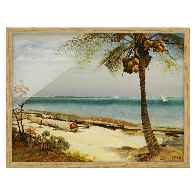 Framed poster - Albert Bierstadt - Tropical Coast
