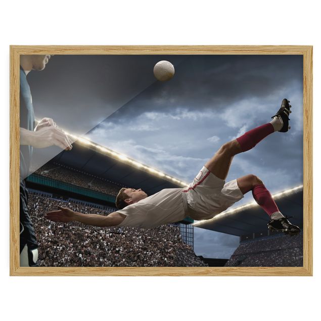 Framed poster - Overhead Kick