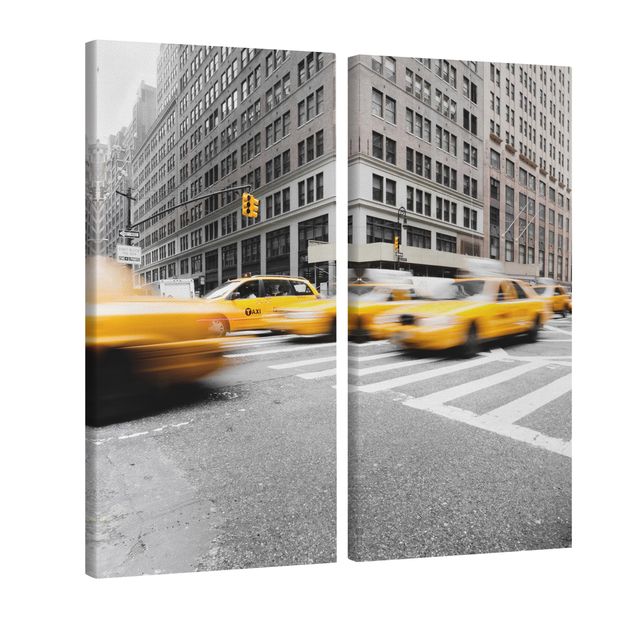 Print on canvas 2 parts - Bustling New York