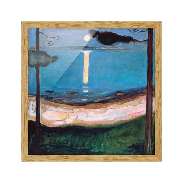 Framed poster - Edvard Munch - Moon Night